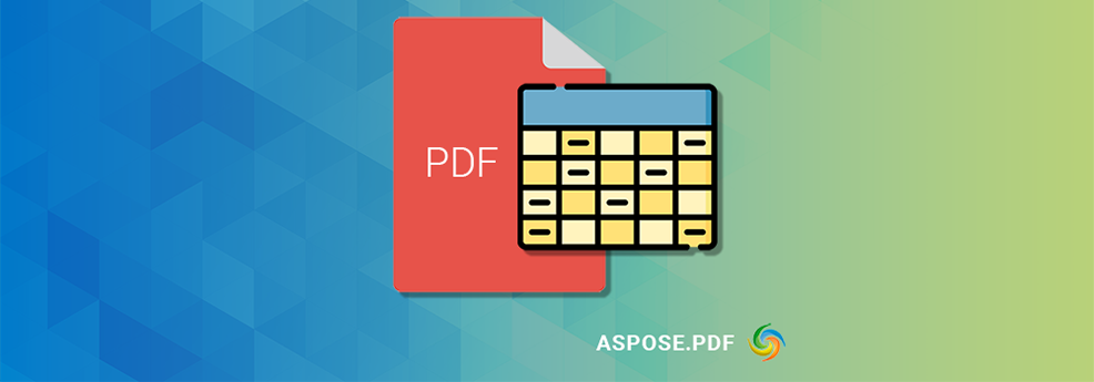 Create table in PDF